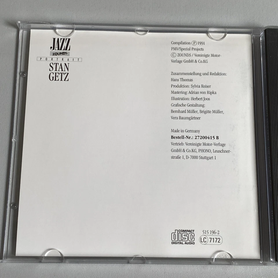 CD Stan Getz - The Cool Mr. Getz - Jazz Zounds Portrait audiophil neuwertig mint - Bild 4 von 4
