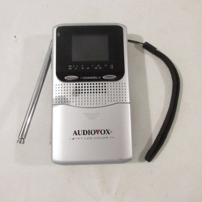 Audiovox TFT1800 1.8'' TFT LCD Portable Color TV Analog Tuner AV Input Silver