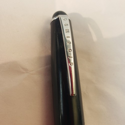 PLUMA ESTILOGRÁFICA DE CALIGRAFÍA OSMIROID INGLATERRA NEGRA y DORADA DE COLECCIÓN - Imagen 5 de 15
