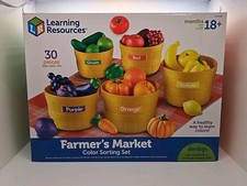 Learning Resources Farmer's Market Color Sorting Set - Play Food 30 Pieces NIB