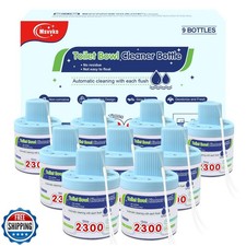 Msvvko Toilet Bowl Cleaners, Automatic Long-Lasting Blue Toilet Cleaner Bottl