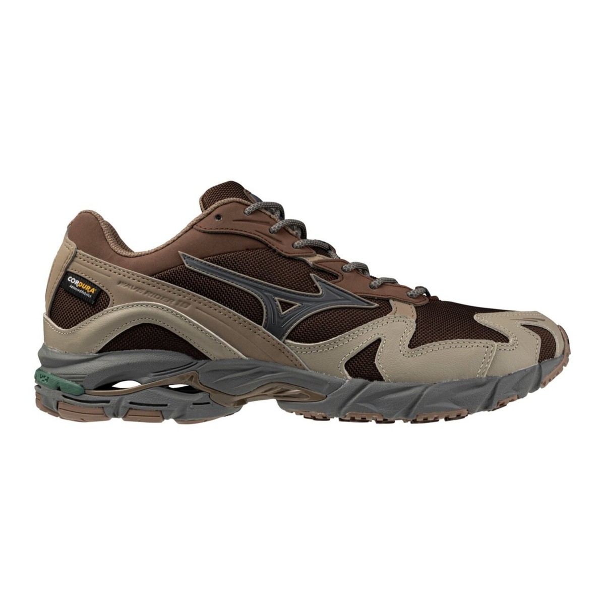 【emmi｜Mizuno】WAVE RIDER 10 MIZUNO WAVE RIDER 10 CORDURA D1GA2563 02 Brown Gray Beige Width 2E