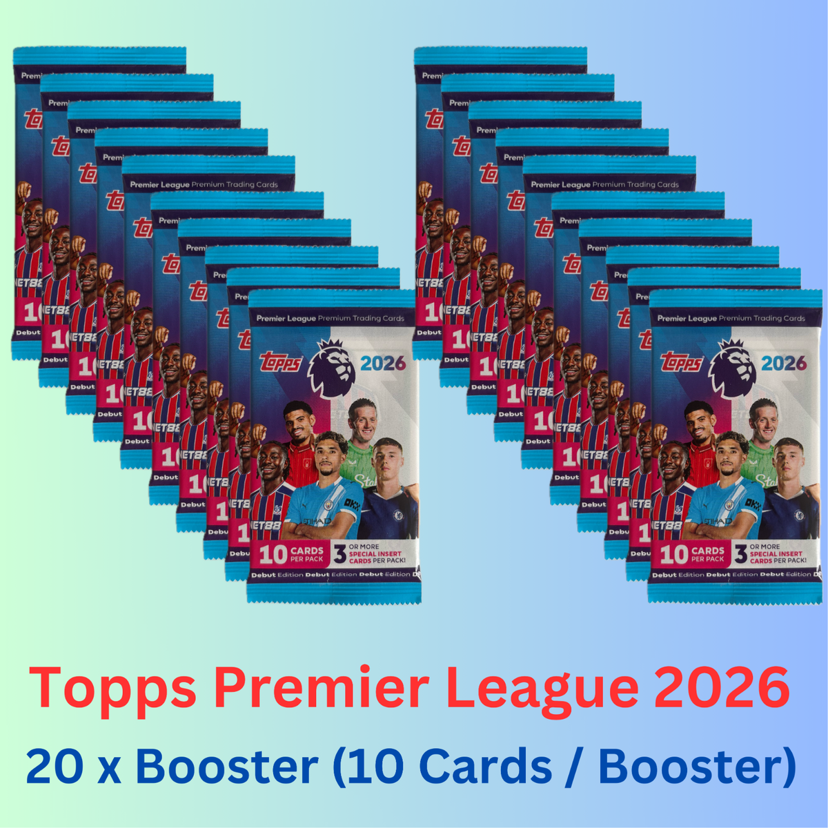 Fußball Sammelkarten 2026 Classic Tin - 10 Boosterpacks + 3 Limited Edition Karten