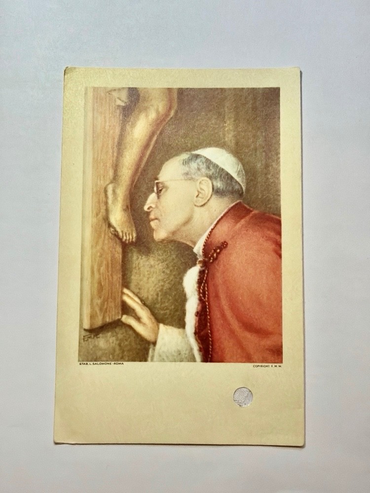 Santino reliquia Venerabile Papa Pio XII Eugenio Pacelli Vaticano