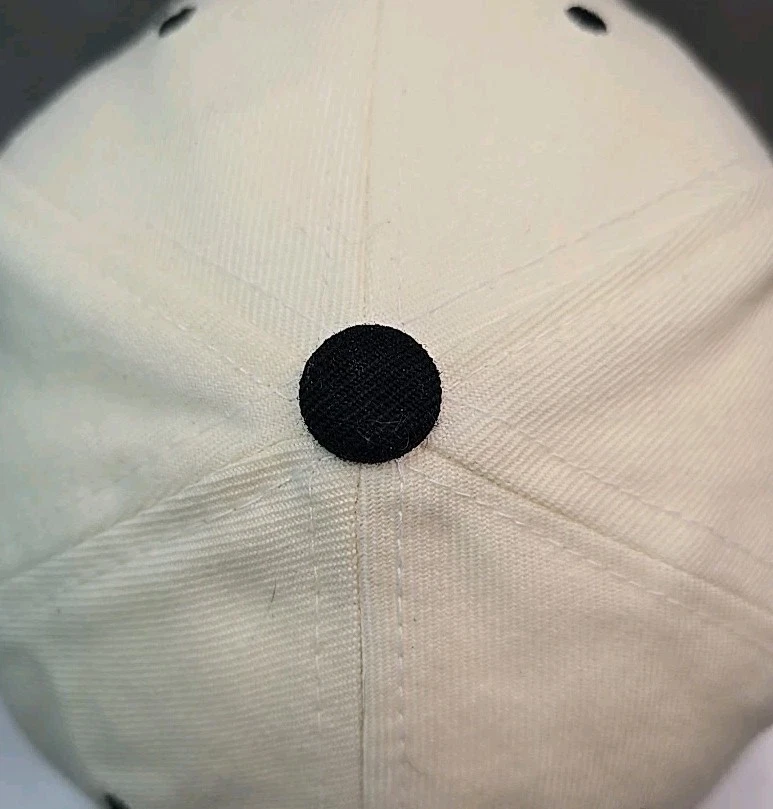 vtg Never Dead hat Skull knife golf tooth white Zephyr fitted SZ 7 1/4 cap - Image 4 of 4