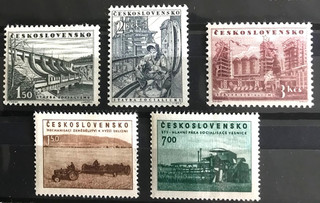 Tschechoslowakei 1953 Mi. Nr. 803 807 postfrisch
