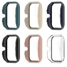 For Amazfit GTS4 Mini Watch Case PC Tempered Glass Watch Screen Protector Cover