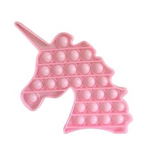 Pink Unicorn Pop It Fidget Toy Push Bubble Sensory Stress Relief Toy 6 Inch