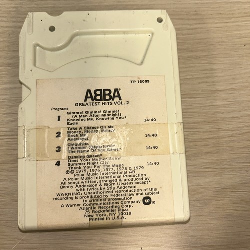 ABBA Greatest Hits Vol 2 TP16009 8 Track Tape - Picture 2 of 5