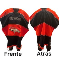 Poncho del equipo de fútbol americano Broncos Denver hecho a mano Sarape Jorongo mexicano