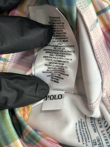 Polo Ralph Lauren Big Girls Madras-Print Crop Leggings Size 6X/6 (Spot) - Picture 8 of 12