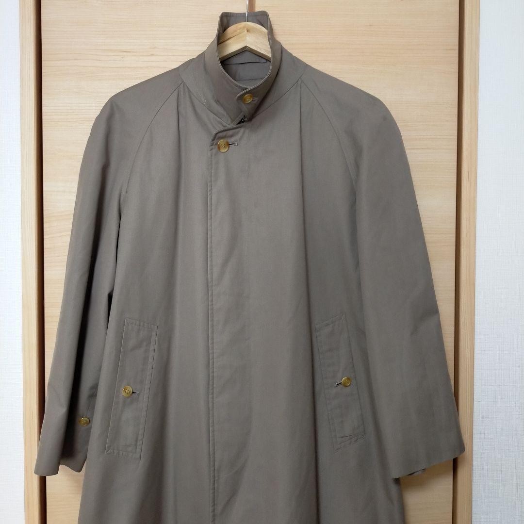 Burberry Thin Balmacaan Coat Plain Collared Long-Sleeves Gray Size M For Men thumbnail 15