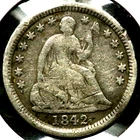 1842-O Seated Liberty Half 1/2 Dime  R1198