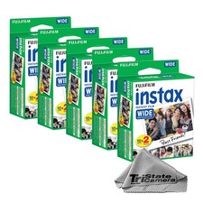 Fujifilm Instax Wide Instant Film 100 Exposures Microfiber Cloth