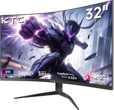 32Inch 240Hz Curved Gaming Monitor, 1000R VA, Qhd 2560X1440P , 4000:1 Contrast,