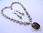 Artisan Polychrome Jasper & Rutile Healing Oxidized Silver-Tone Beaded Necklace
