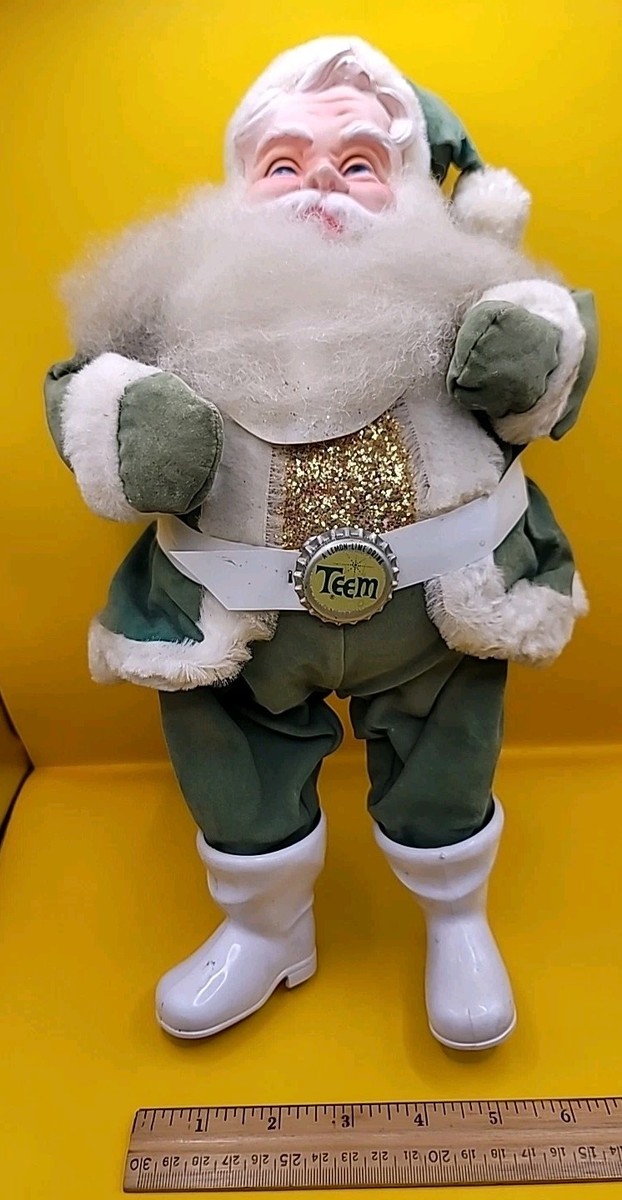 Vintage 1950s Christmas Harold Gale TEEM Soda Green Santa Claus