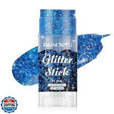 PASNOWFU Blue Body Glitter Stick, Fantasy Face Glitter for Women