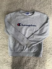 Champion sweatshirt youth medium gray crewneck long sleeve crewneck mens    