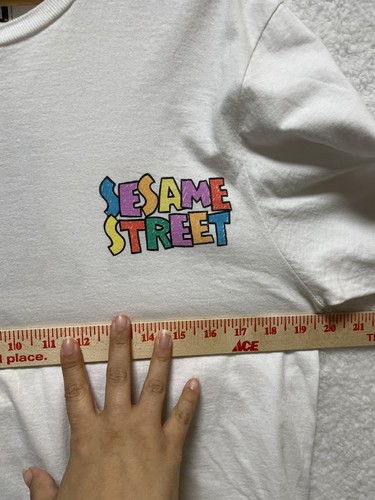 Camiseta gráfica de hombre Sesame Street "Team Sketch" Cookie Monster Elmo manga larga M - Imagen 5 de 10