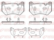REMSA Bremsbelagsatz Scheibenbremse 1839.10 für AUDI Q5 FYB FYG Sportback FYT
