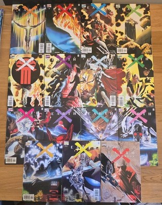 Marvel Comics EARTH X #1-12 1999 1st SHALLA-BAL Complete Series NM + Sketchbook