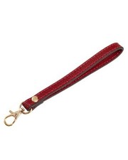 Wristlet Strap, Genuine Leather Keychain Wristlet KeyChain Hand Strap 7 Wine a