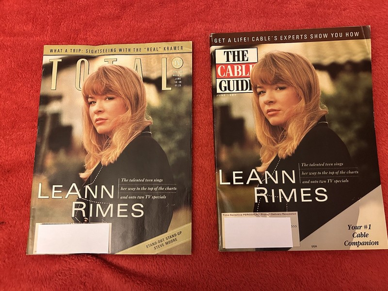 LEANN RIMES two TV magazines The Cable Guide and Total TV June 1997