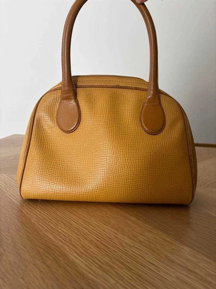 Bolso de hombro Christian Dior DIOR de cuero amarillo usado de Japón Foto 4 de 4