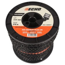 Genuine Echo Black Diamond 2.4mm x 270m Strimmer Line - 340095073 (Twisted Squar 0.21 per metre