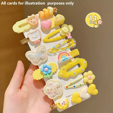 14 Pieces of Cute Yellow Hair Clips Are Sweet and Versatile