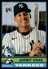 2025 TOPPS HERITAGE BLACK JORBIT VIVAS RC 36/76 NEW YORK YANKEES #678