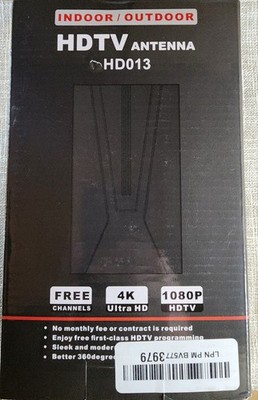 Indoor/Outdoor HDTV Antenna HD013 Up To 4k Resolution 