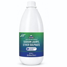 Sodio Lauril Ether Solfato Sles Grado Cosmetico DIY Shampoo Bagnoschiuma 1L & 2L