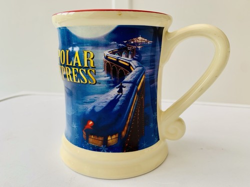 Polar Express Mug 3D Large Warner Brothers Believe Christmas Coffee Mug Unused - Picture 3 of 6
