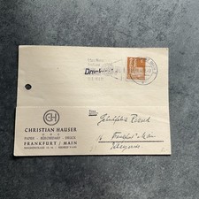 Firmen Korrespondenz Werbung 1951 Bürobedarf Hauser