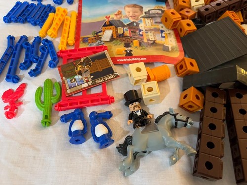 TRIO Blocks Fisher Price Western Hotel Town Building Set Complete 98pc Mattel - Picture 3 of 8