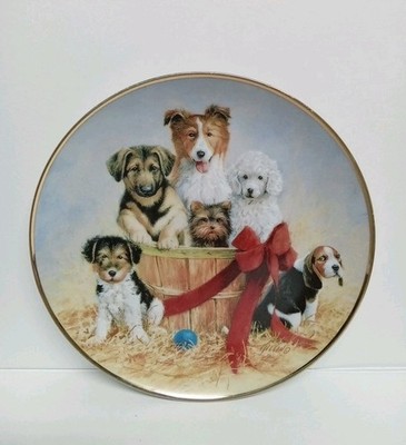 ASPCA Basket of Cheer Collector Plate Franklin Mint #F 7444