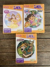 Fisher Price IXL Learning System Lot Of 3 Games-Scooby Doo-Dora-Princess