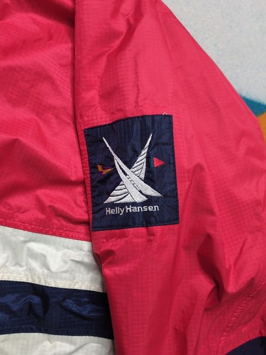 Chaqueta cortavientos vintage Helly Hansen con capucha tecnología de vela doble vela Parka XL - Imagen 3 de 11