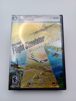 Microsoft Flight Simulator X: Deluxe Edition (Windows PC) CIB w/ Slip Cover