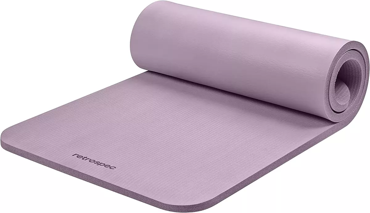 Solana Yoga Mat 1" Thick W/Nylon Strap for Men & Women - Non Slip Exercise  Mat f | eBay