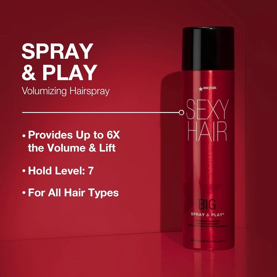 Paquete de 2 - Spray para el cabello Big Sexy y Play spray para el cabello voluminizador 10 oz Foto 3 de 4