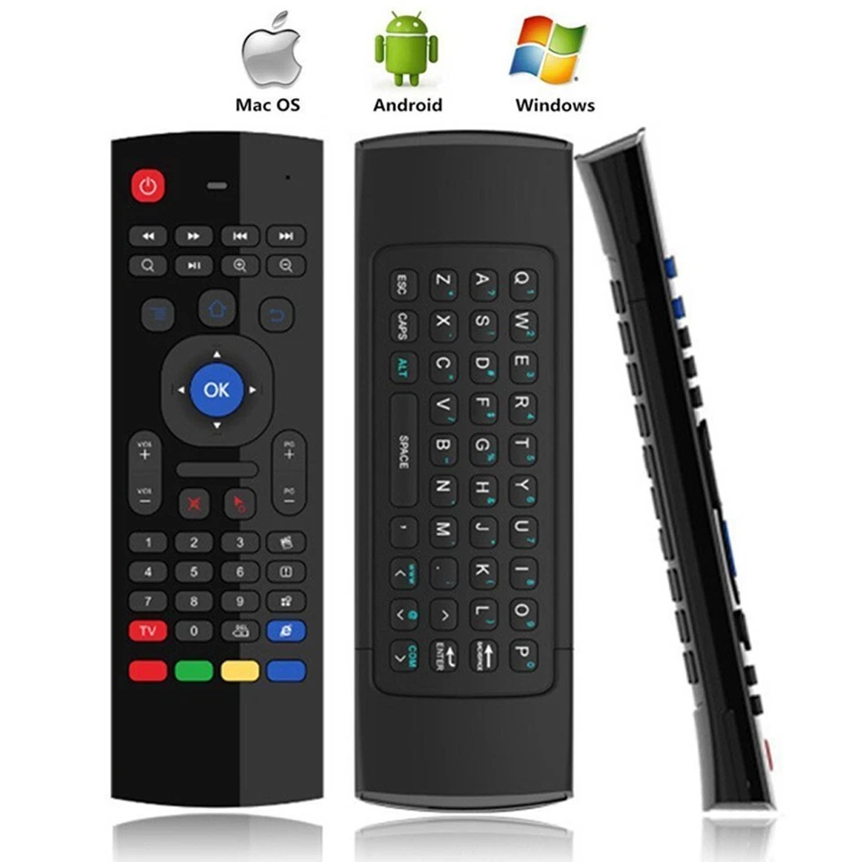 Q97C 2.4G AirMaus Tastatur+Maus IR Fernbedienung passend für Android Mac Windows