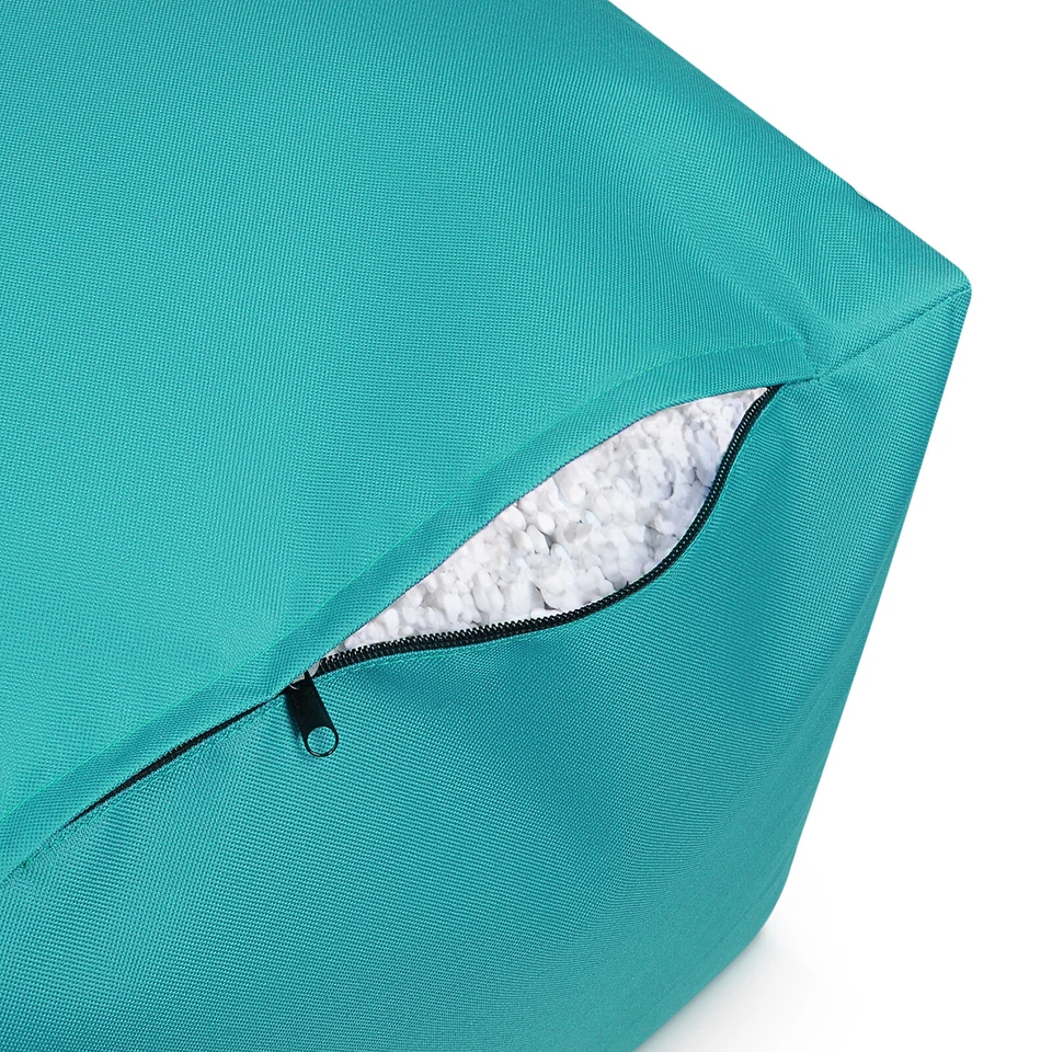 Sitzwürfel Sitzsack Sitzhocker Beanbag Kissen mit Reißverschluss fertig befüllt - Bild 3 von 4