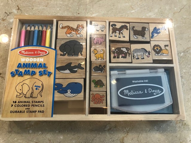 melissa and doug animal stamp set