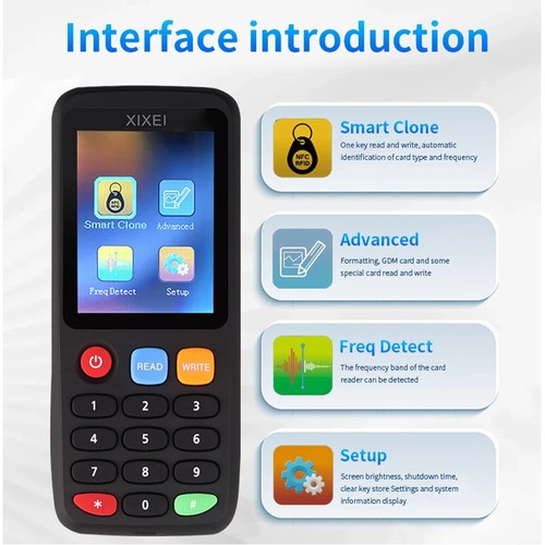 Copier Access Control Card Duplicator Cloner RFID IC NFC ID Card Readers Writer - Zdjęcie 4 z 12