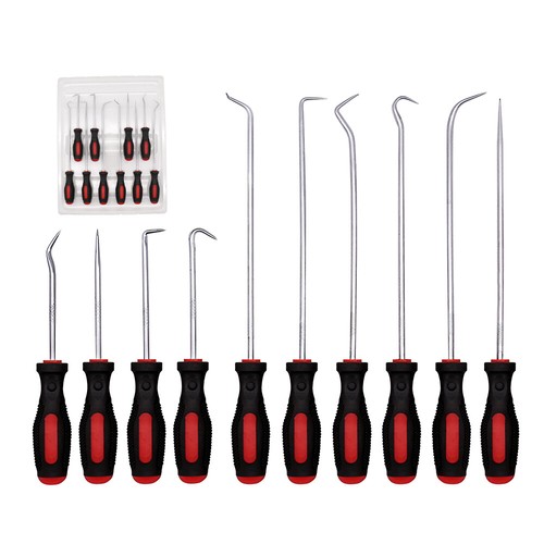 10Pc Pick & Hook Set Precision Hose Removal Hook Set Oil Seal Puller O-Ring Hook - Picture 7 of 7