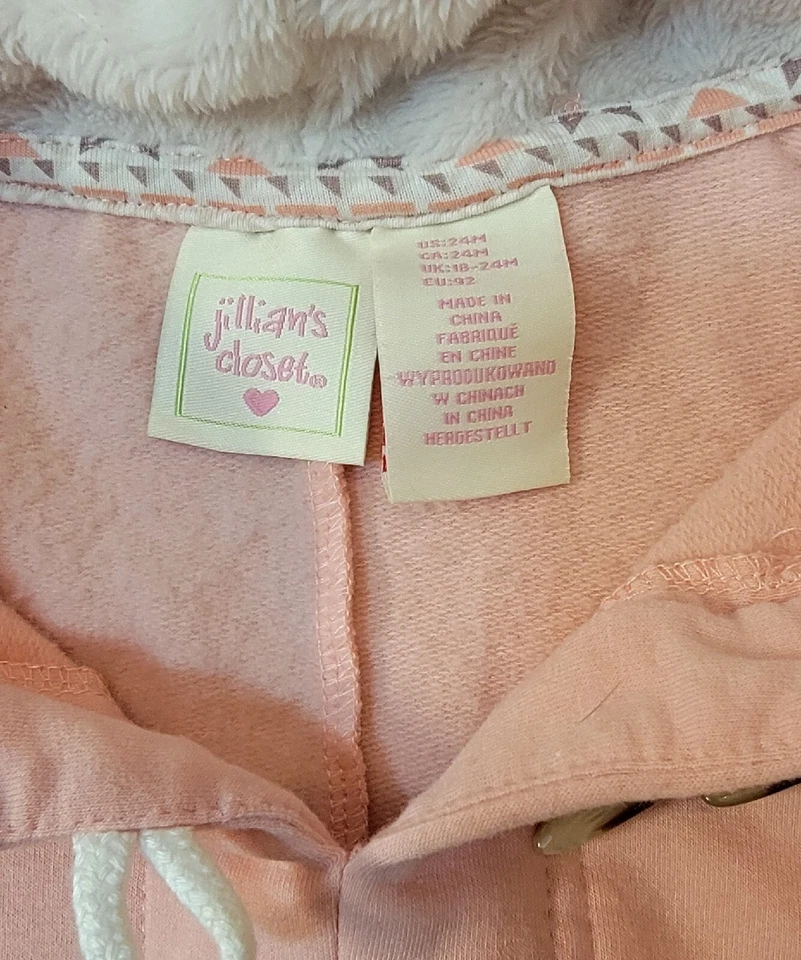 Jillian's Armario Bebé Niñas Rosa Poncho Capa Capa Talla 24 Meses Foto 3 de 4