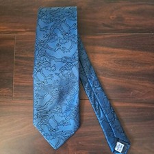 Walt Disney Men's 100% Polyester Necktie Goofy Tie Blue 58" Made In USA